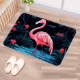 thumbnail image 5 of Flamingo Polyester Non-Slip Office Mat & Kitchen Rug, Machine Washable Door Mats, 5 of 6