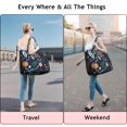 thumbnail image 5 of Pioneer Flower Floral Print Pattern Travel Tote Bags for Women Carry On,Large Weekender Bags for Women Travel,Multi Functional Duffle Bag for Work,Shopping,Sports, 5 of 5