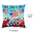 thumbnail image 3 of 4th of July Throw Pillow Covers,Floral Printed Pillowcase,Memorial Day Independence Day Pillow Cases for Home Outdoor Sofa Couch Decorations,17.7x17.7 Inch, 3 of 6