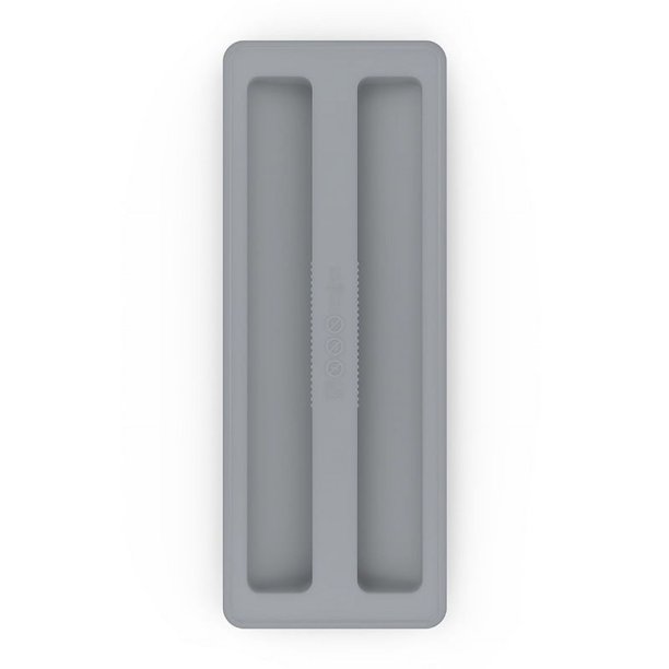 Nvzi Almohadilla protectora de silicona para máquina de desayuno de 2 piezas para electrodomésticos de cocina,cubierta superior para tostadora, 27,3 x 10,5 cm (gris)