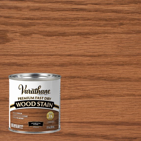 Ipswich Pine, Varathane Premium Fast Dry Wood Stain-262031, 8 fl oz