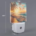 thumbnail image 2 of Balery Tropical Sunset Beach Scene Luz Nocturna LED con Sensor Automático, Enchufe con Sensor Crepuscular, Luz Suave de 0.5W para Dormitorio, Pasillo, Baño-UK, 2 of 7
