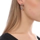 thumbnail image 3 of Aretes Ocean Heart OH15-412, baño de oro rosa con perla e incrustaciónes de cristales en color blanco. Ocean Heart OH15-412, 3 of 4