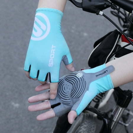 

xinRui 1 Pair Riding Gloves Wear-resistant Cozy Breathable Thin Anti-slip Outdoor Sports Tool Comfortable Half-Finger Driving Lure Fishing Sunscreen Gloves for Unisex