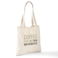 thumbnail image 6 of CafePress - Coffee Then Mathematics Tote Bag - Unisex Canvas Tote Bag, Beige, 1-Piece, 6 of 6