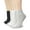 White/Black/Grey, variant on NevEND 6 Pairs Cotton Thin Ankle Low-cut Socks Athletic Lightweight for Women Size M Mixed Color
