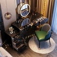 thumbnail image 2 of Nordic Makeup Mirrors Dressing Table Chair Storage Luxury Dressing Table Living Room Tavolino Da Trucco Bedroom Furniture WZ My Lux Decor Round, 2 of 31