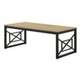 thumbnail image 2 of Burul Metal 2-Piece Coffee Table Set, Natural Oak and Black, 2 of 12
