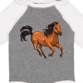 thumbnail image 4 of Inktastic Wild mustang horse galloping Boys or Girls Long Sleeve Baby Bodysuit, 4 of 5