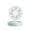 A002- Green, variant on Portable Rechargeable Fan with Built in Makeup Mirror for Desk Green Handheld Mini Fan for Travel Gift