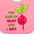 thumbnail image 4 of Inktastic You Make My Heart Skip a Beet Boys or Girls Baby Bib, 4 of 4