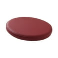 thumbnail image 4 of CoudarTitie Bar Stool Seat Cushion Non Slip Bottom 36 cm PU Leather Soft Elegant Round Chair Dark Red, 4 of 9