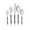 Black with Silver Top, variant on VeZee Disposable Plastic Sophisticated Cutlery Black / Gold Top Tableware Pack of 240