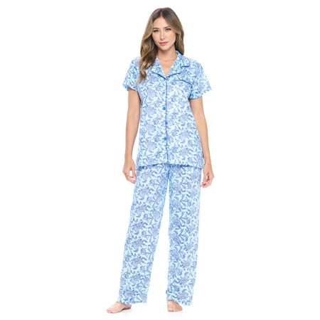 

Casual Nights Women s Short Sleeve Floral Pajama Set