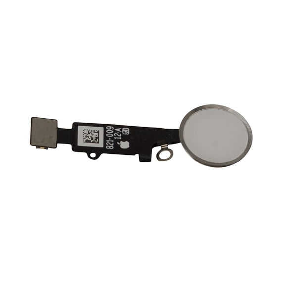 Home Button Flex Cable For Apple iPhone 7 / 7  Plus / 8 / 8  Plus - White / Silver (Requires Soldering)