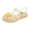 B-Gold, variant on Toddler Sandles Girls Jelly Sandals Soft Sole Closed Toe Princess Flat Chibi Cloud Dress Sandals Comfortable for Toddler Little Kid Big Kid