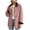 Pink, variant on Women's Corduroy Collar Shacket Button Down Long Sleeve Shirt Jacket with Patch Pockets For Fall Winter