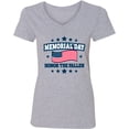 thumbnail image 3 of Inktastic Memorial Day Honor the Fallen with American Flag Women's V-Neck T-Shirt, 3 of 5