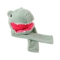 thumbnail image 2 of Gorro con forma de dinosaurio, accesorio para disfraz de Cosplay, gorros de dibujos animados, novedad, bufanda con capucha, funda para la cabeza para, 2 of 8