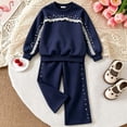 thumbnail image 2 of NIEWTR Baby Fall Winter Clothes Kids Long Sleeve Set 2PCs Crewneck Tee + Elastic Long Pants Breathable Pajamas Gift Set for 0-18 Months Toddler Outfits(A-Black,3-4 Years), 2 of 6
