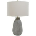 thumbnail image 3 of Maklaine Contemporary Ceramic and Steel Table Lamp in Neutral Gray/Taupe, 3 of 8