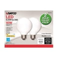 thumbnail image 1 of LED G25 E26 WW 60W W (Pack of 1), 1 of 1