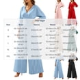thumbnail image 3 of Edvintorg Women Jumpsuit Lightweight 3/4 Sleeve V Neck Casual Flowy Romper with Wide Leg Pant One Piece Womens Trendy Clothes S-2XL Light Blue, 3 of 9