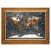 Kalifano Black Opal Gemstone Globe Map