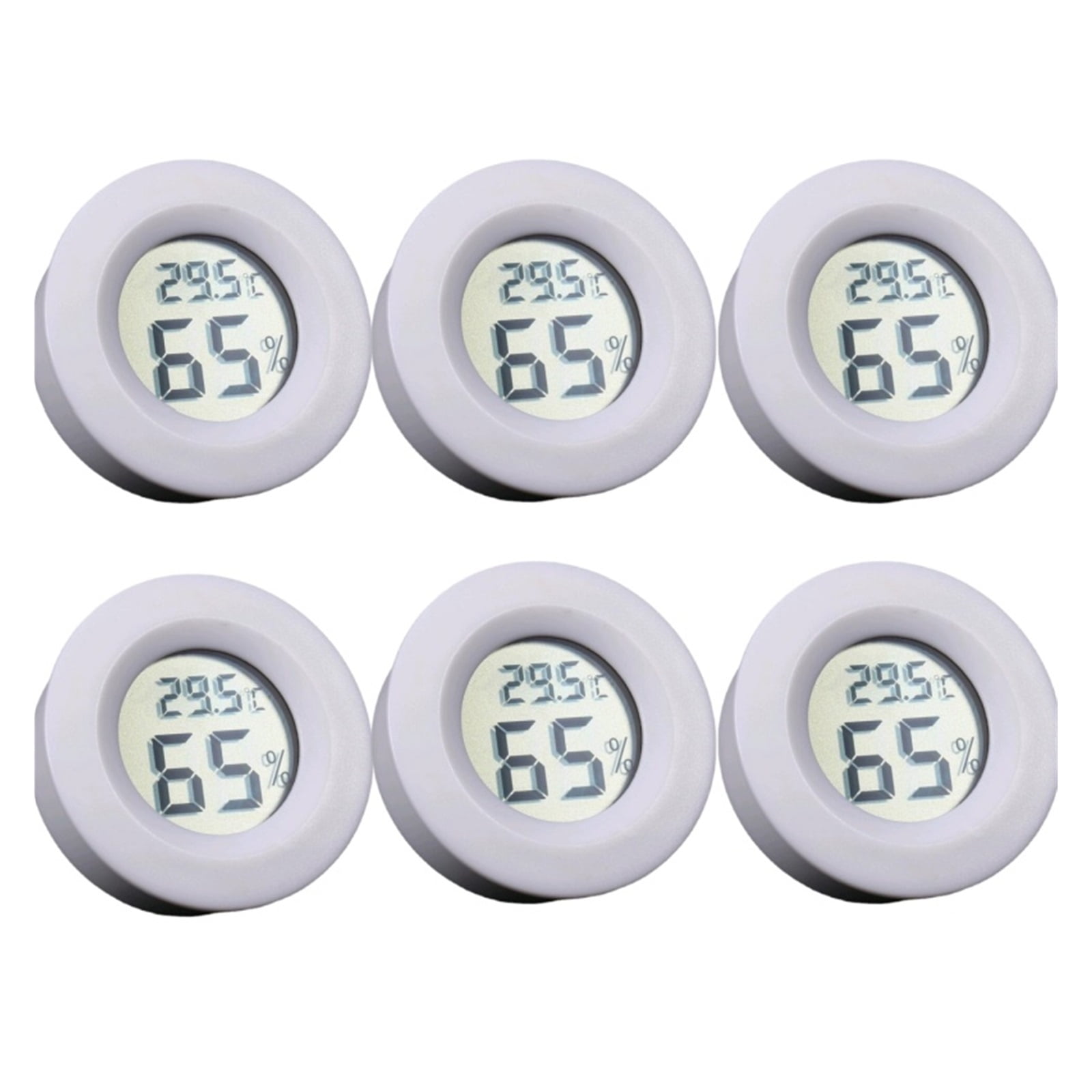 Mini LCD Digital Thermometer Hygrometer Round Temperature Humidity Tester Sensor Detector ,Compact & Portable