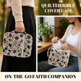 thumbnail image 6 of HELLHERO Quilted Bible Cover Case with Cowhide Print, Lightweight Polyester Carrying Case with Handle for Women and Girls Daily Use, 6 of 9