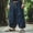 03 Navy, variant on Awdenio Mens Linen Pants Wide Leg Long Palazzo Pants High Waist Loose Fit Casual Flowy Pants Trousers with Pockets