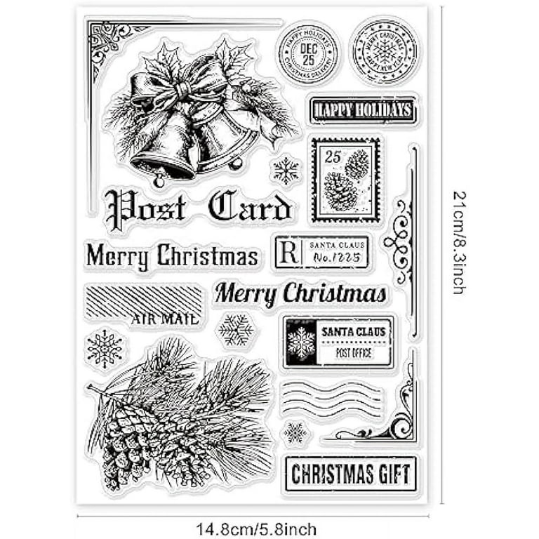 Christmas Snowflake Background Clear Stamps for DIY Scrapbooking