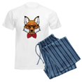 thumbnail image 6 of CafePress - Hipster Fox Men's Light Pajamas - Men's Light Loose Fit Cotton Pajama Set, 6 of 7
