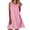 Hot Pink, variant on CBASIHI Womens Sleeveless Gingham Dresses with Pockets- Crew Neck Loose Fit Summer Beach Vacation Casual A Line Sundresses Red Size S-3XL