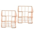 thumbnail image 3 of RENACLIPY Rose Metal Business Card Holder Organizer for Desk, Space-Saving Design, , 2 Pieces, 3 of 5