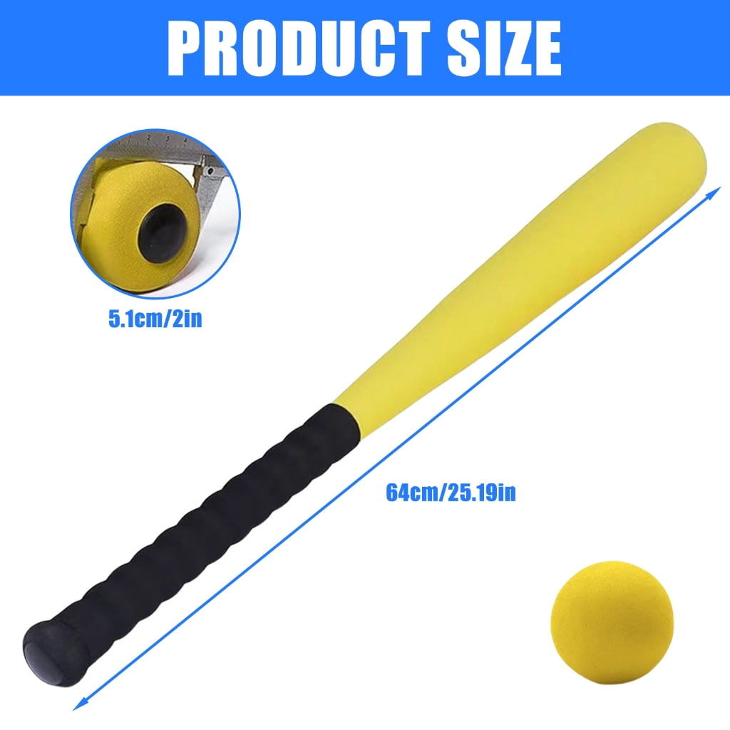 Yokua Soft Baseball Bat Toy with Balls for Indoor Outdoor Learning Game Playing
