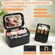 thumbnail image 4 of Bolsa de maquillaje OCHEAL con espejo LED y organizador, color negro, 4 of 8