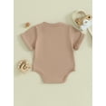 thumbnail image 5 of Musuos Baby Girls Boys Summer Romper 3 6 12 18M Infant Short Sleeve Crewneck Solid Color Casual Jumpsuit, 5 of 10
