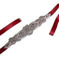 thumbnail image 1 of Guardurnaity Mezclado Lo suficientemente largo como para cinturón de cinta de raso: apto para cualquier ocasión Cinturón de novia con diamantes Ropa, zapatos y accesorios Miscelánea Vino rojo, 1 of 6