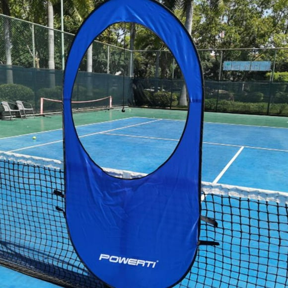 Gran entrenamiento de Target Raqueta Entrenador Golpear Práctica Anillos Accesorios, Ventana de objetivo portátil , Azul Macarena Objetivo de entrenamiento de tenis