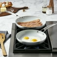 thumbnail image 3 of Smart Planet 2 Piece Eco Friendly Post-Consumer Recycled Aluminum Nonstick Skillet Frying Pans Set, 9.5" & 11", 3 of 10