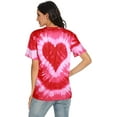 thumbnail image 4 of VILOVE Valentine Shirts for Women Tie Dye Heart T Shirt Valentine's Tee Shirt Casual Lover Short Sleeve Tops Pink S-2XL, 4 of 5