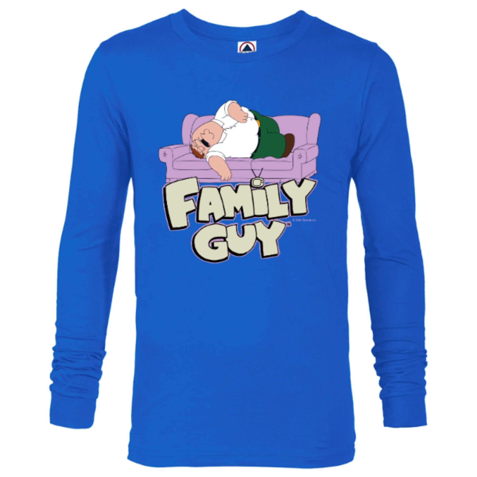 Family Guy Peter Griffin Couch Nap - Long Sleeve T-Shirt for Men - Customized-Royal Family Guy Peter Griffin Couch Nap - Long Sleeve T-Shirt for Men - Customized-Royal