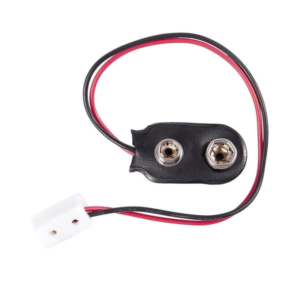 Miniature 9V Battery Connector w/ Wire and Single Receptacle LA005