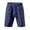 Navy, variant on Qopobobo Men Shorts Mens Cotton Linen Shorts Casual Drawstring 7inch Inseam Shorts Stretch Summer Beach Wear Black,S