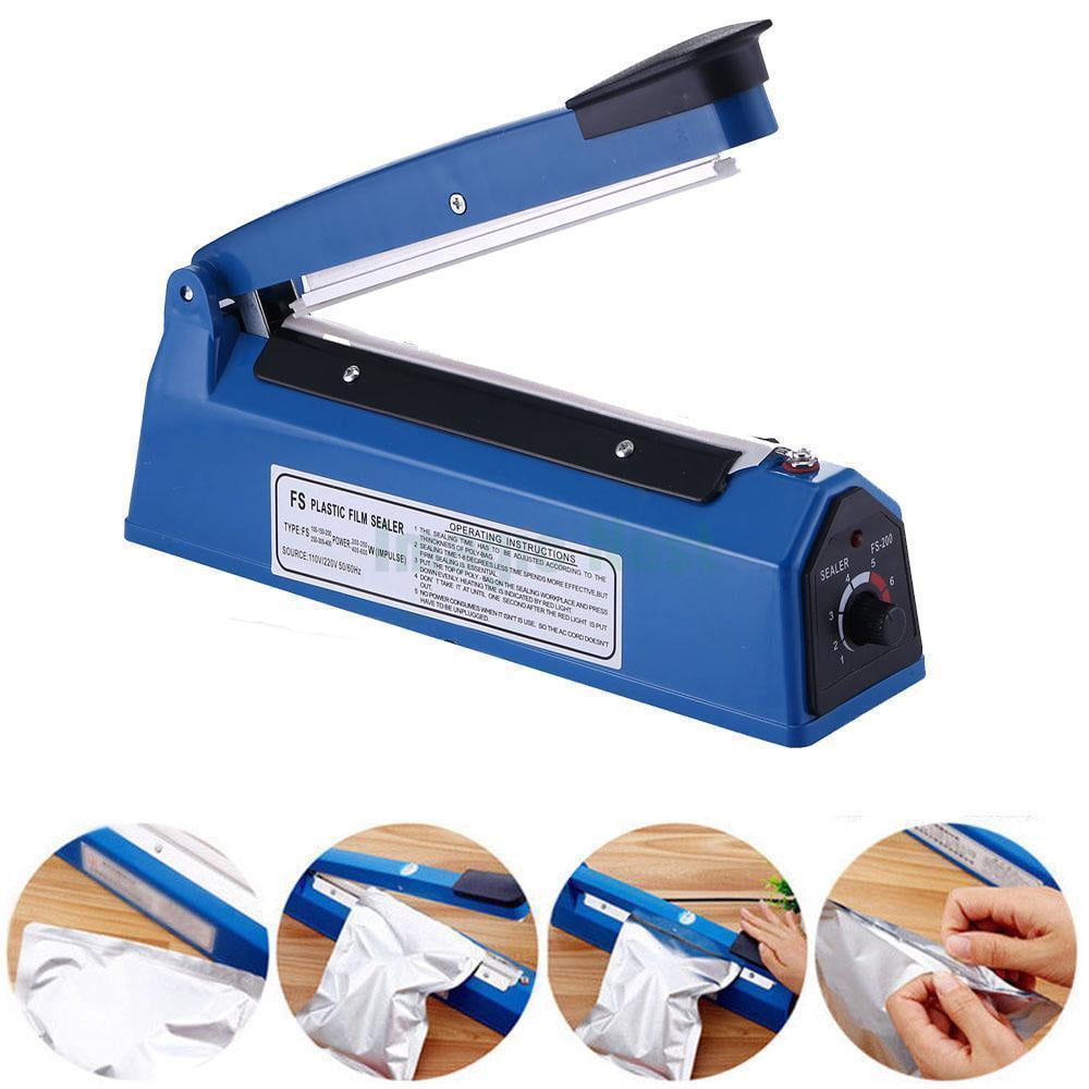 Manual Impulse Heat Sealer Electric Plastic Poly Bag Hand Sealing Machine 450W
