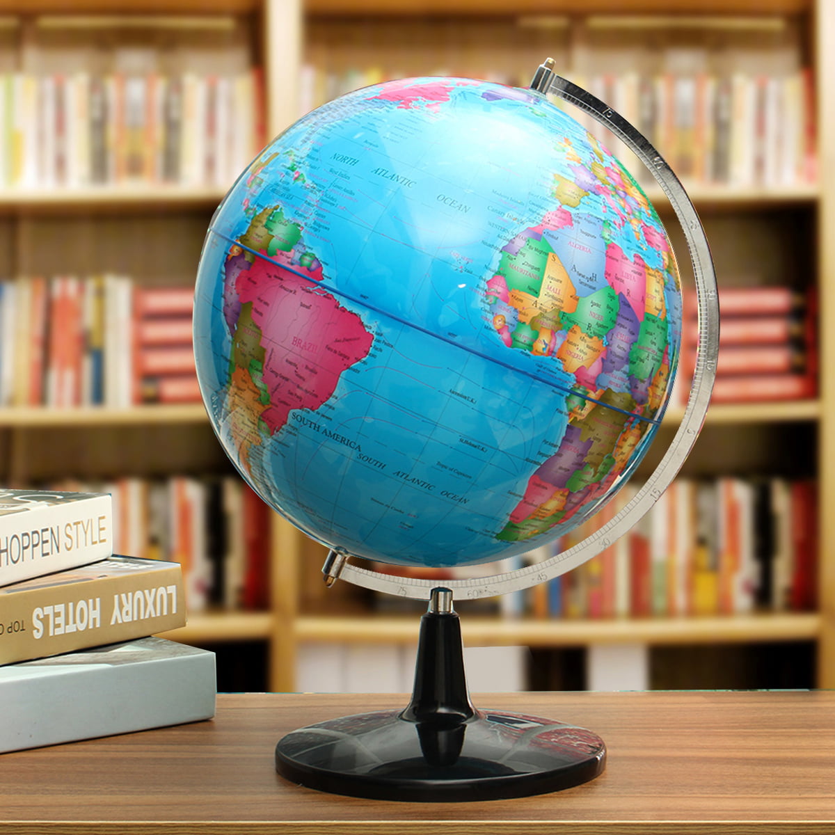 32cm Earth World Globe Rotating Geography Education Kids Children Christmas Gift 