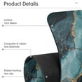 thumbnail image 4 of Yayeee Faucet Mat for Kitchen Sink 14.7" Diatomite Long Splash Guard Pad, Black Marble, 2 Pack, 4 of 7
