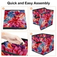 thumbnail image 4 of Petal flower Foldable Storage Containers with Handle, 10.8"x10.5"x10.6", Large Capacity Toy Storage Box, 4 of 6
