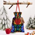 thumbnail image 6 of Fuzoiu Colorful Floral Print Christmas Gift Bag,Burlap Gift Bag with Drawstring Closure & Hang Tag,Perfect for Holidays, Birthdays, and Special Occasions-Small, 6 of 7